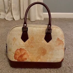 Floral Weave Purse